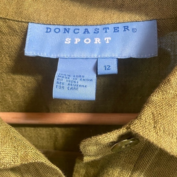 DONCASTER SPORT 100% linen shirt - Picture 3 of 5